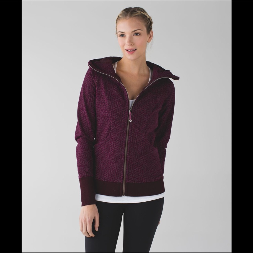 Lululemon Star Pixel Raspberry Scuba Hoodie